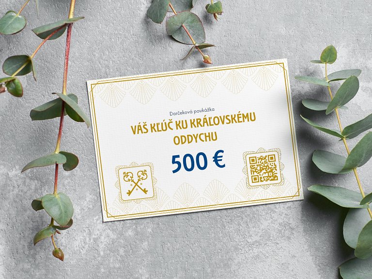 Dárková poukázka v hodnotě 500 €